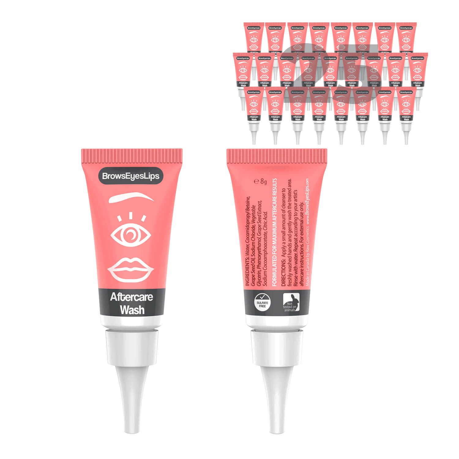 Aftercare Cleanser | PMU & Microblading Wash | Box of 25