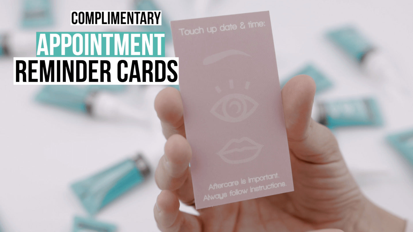 PMU Aftercare Cards